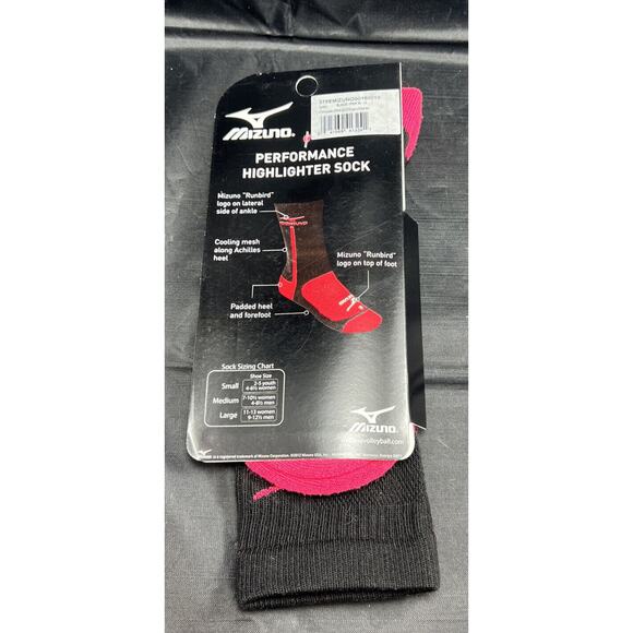 Mizuno Performance Highlighter Crew Sock Large - Picture 2 of 3